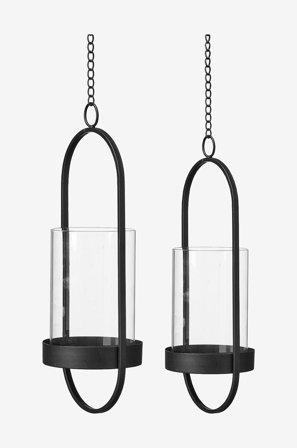 Wikholm Form - Lanterne Tyra S/2 - Sort - Lysestager & lanterner - Fra Homeroom