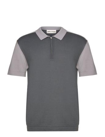 Esquince Ss Shirt Knit M Enkel Studio Grey