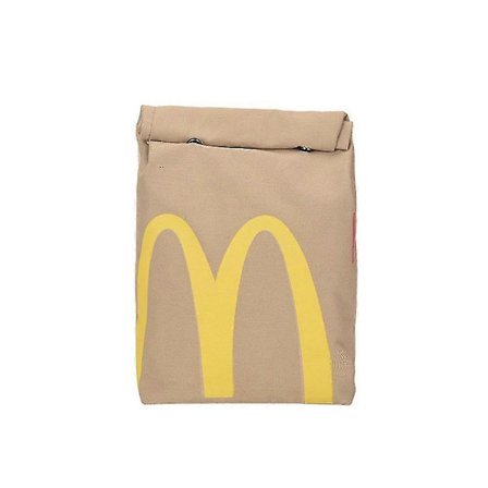 2024 Realistisk Mcdonalds Ryggsäck/Messenger Sidoväska - Snabbmatsgåvor Axelväska Student Fritid Messenger Väska
