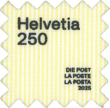 Schweiz - Upcycling: Tøj til frimærke - Postfrisk frimærke