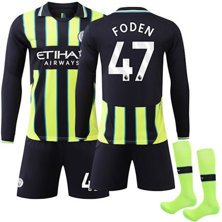 Manchester City Bortatröja Barn & Vuxen 2024-2025 Nr 47 Foden 24
