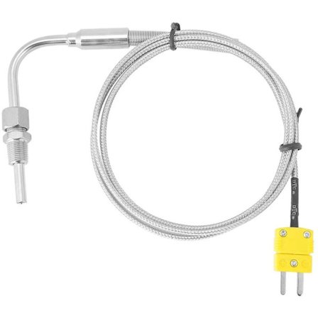 EGT Type K Termoelement til Udstødningsgastemperatursensor med Eksponeret Spids og Konnektor 1/8"NPT Ledninger Rustfri Stål Probe