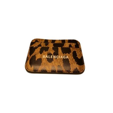 Balenciaga, Card Holder Brązowy, Kobieta, Rozmiar: ONE Size