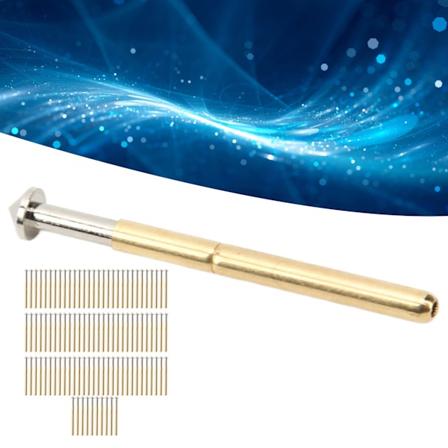 100 stk Sondenåler, Konisk Hodetype P156‐E Testsonde Pogo Pin Elektronisk Komponent Testtilbehør