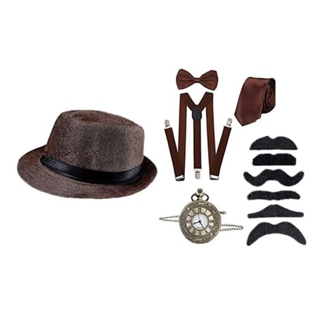 Cosplay kostymer tilbehør Flott Gatsby KAFFE