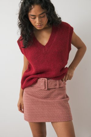 Emmanuelle Koffi x NA-KD - Miniskjørt med belte - Miniskjørt - Rosa - EU 40