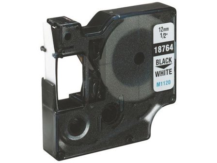 DYMO RHINOPRO 3/8IN WHT PERM POLY TAPE