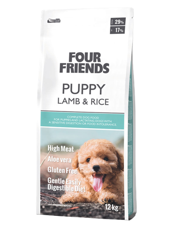 FourFriends - Dog Puppy Lamb & Rice 12 kg - Hund - Hundefôr & hundemat - Tørrfôr for hund - ZOO.no
