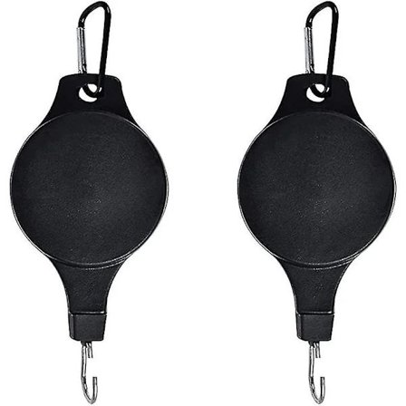 2024, 2 stk. Plantetrullehanger, Plantekrok-trinse, Justerbar hengende kurvkrok, innfellbar tak H