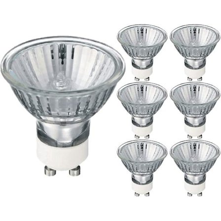 Gu10 Halogen Spotpærer 35w 220-240v 2700k Varmhvit Dimbar Pakke med 6 [energiklasse G]