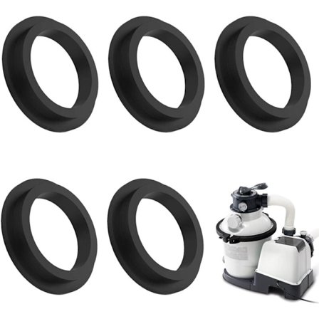 5 stk. reservedels pakninger til poolfilterpumpe, reservedele til sandfilterpumper, L-formede momentled, 11412 skiver til 26323ca, 26323eh