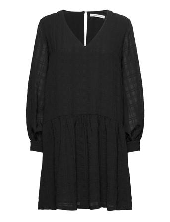 Millo Ls Dress 12890 Knælang Kjole Sort Samsøe Samsøe