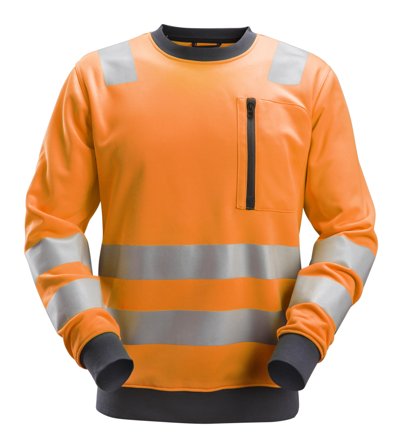 Snickers Workwear 8037 AllroundWork Fleecetröja varsel, orange Varsel, Orange, Kläder