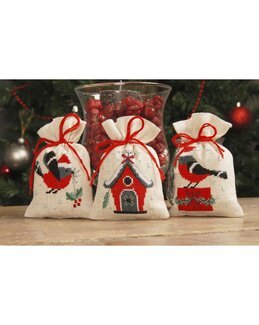 Broderikit Doftpåsar Jul 3-pack