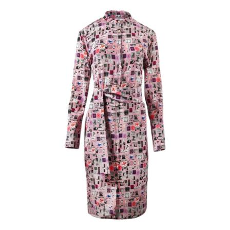 PS By Paul Smith Printed Belted Kjole Pink, Dame