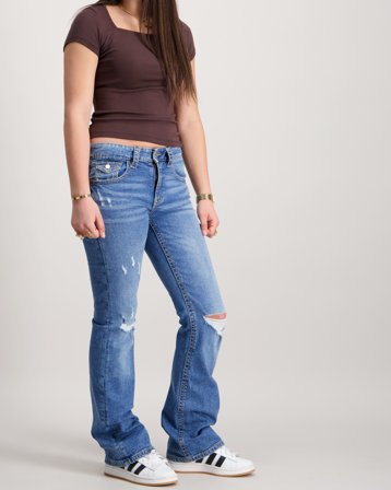 Gina Tricot Young Chunky mid waist jeans Blå Jeans Jente - Kids Brand Store