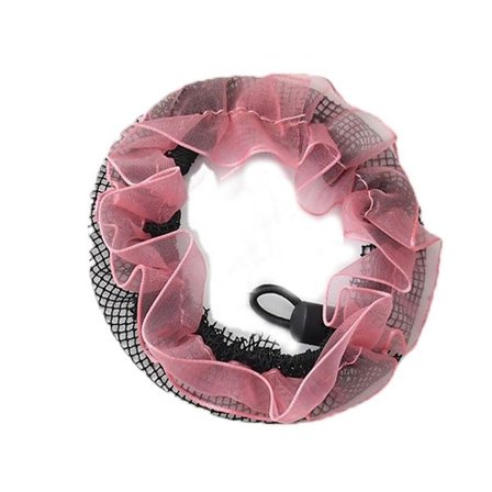 Bun Hår Nät Mesh Bulle cover med dragsko VATTENMELON RÖD Watermelon Red