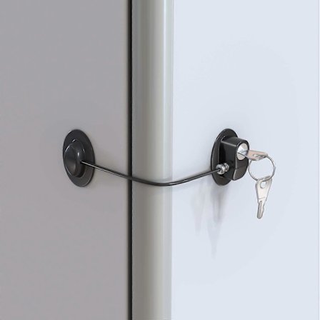 Barnesikring for kjøleskap, skap, skuff, fryser og dør med 2 ekstra (FMY)