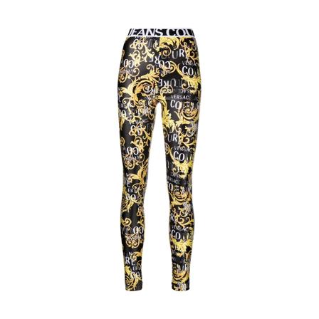 Versace Jeans Couture, Leggings Czarny, Kobieta, Rozmiar: M