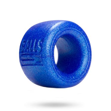 Balls-T - Compact and Stackable Ballstretcher - Blueballs Metallic - Vuxen.se - Penisringar