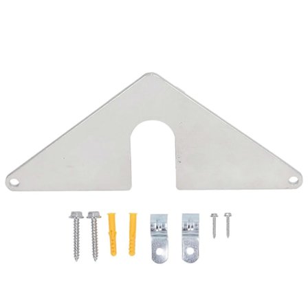 Monteringsplade i rustfrit stål til sikker installation af vandhane i hjemmehaver