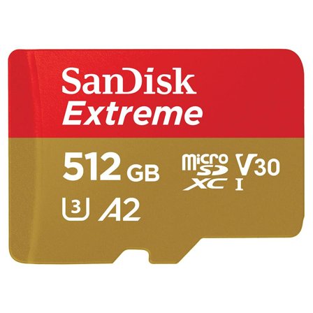 SanDisk Extreme 512GB microSD, UHS-I, A2, V30