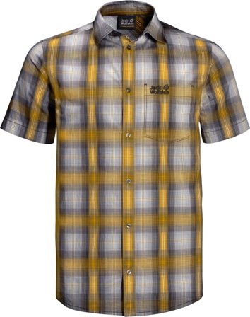Jack Wolfskin Men's Hot Chili Shirt Men short-sleeved shirts Yellow S