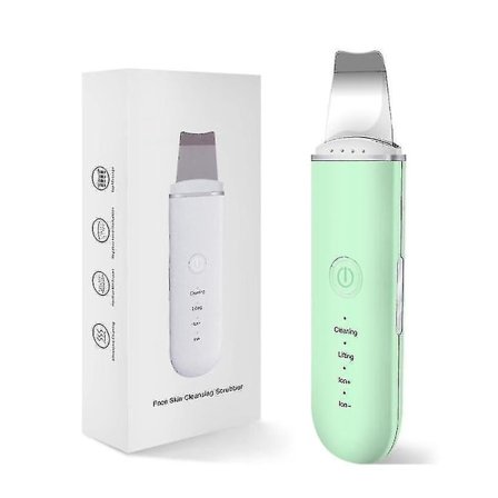 Yyh-ultrasonic Skin Scrubber Blackhead Remover Face Scrubber Cleanser |skin Scrubber(green)