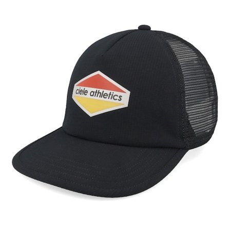 Ciele - Preto trucker Boné - TRLCap SC Field Up Down Black A-Frame Trucker Dad Cap @ Hatstore