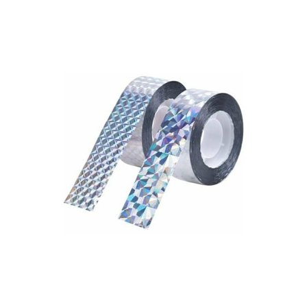 DRIVE - YIFFI 2 reflekterande tejp mot fåglar - reflekterande tejp för trädgård och gård (2,4 50 m)