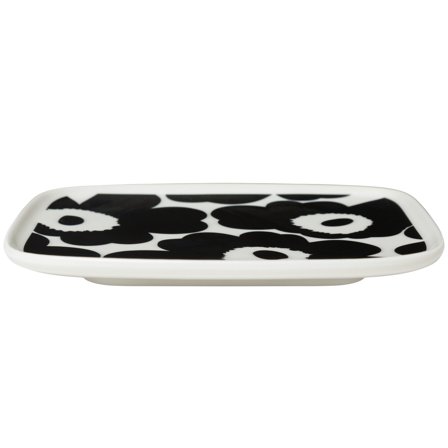 Marimekko Unikko tallerken, 12 x 15 cm., hvid | KitchenOne