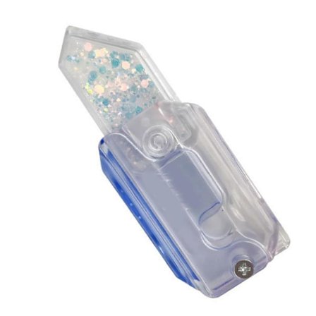 Gravity Gulerodsknive Legetøj Stress Relief Bevægelig Glitter Sand Transparent Knive Sensorisk Legetøj til Børn Hvid