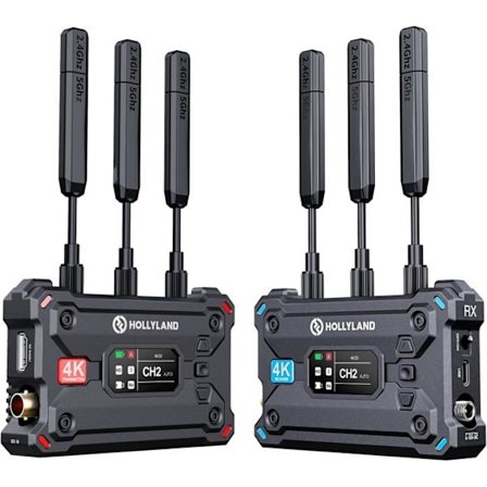 Trådløs videotransmitter - Hollyland - Pyro S - 4Kp30/1080p60 - Latens 50ms - UVC & RTMP
