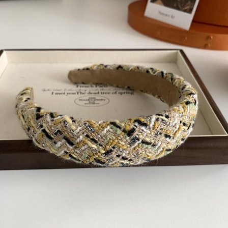 Retro tweed hårbånd Bredt hårbånd A A