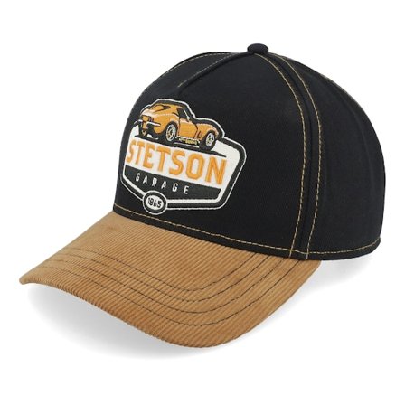 Stetson - Svart adjustable Keps - Garage Gold/Black A-Frame Cap @ Hatstore