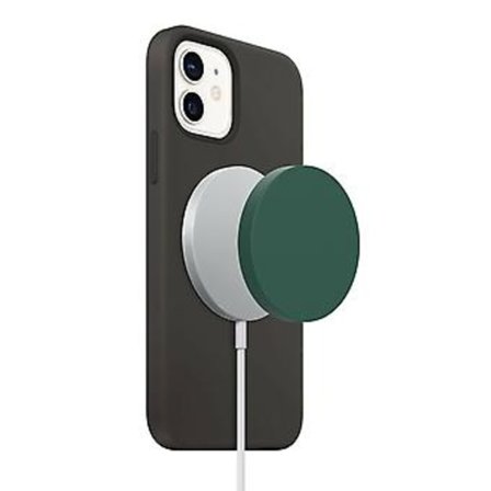 För iPhone 12 12 Pro Max Magsafe Magnetiskt Trådlöst Laddare Skyddsfodral (Grön)