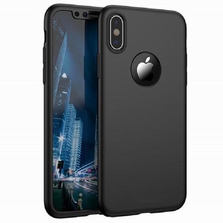iPhone XR | 360 3in1 FullCover Shell 0,26mm 9H lasi Black