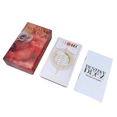 Destiny Deck Tarot Card Prophecy Divination Family Party Board Game M/manual(one size,Multicolor)