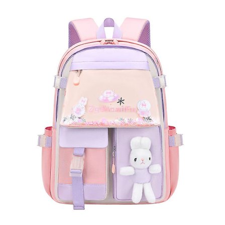 Liten jente barneskole sekk søte ryggsekker for barn skolesekk kawaii boksekk barn skole ryggsekk engros vesker ROSA