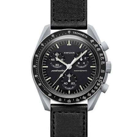 Planet Six Kvartsikello Kronografi Valoisa Näyttö Vedenkestävä Kuu Merkurius Design