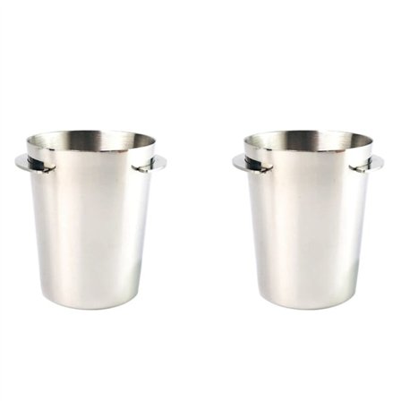2X Rustfritt Stål Kaffe Doseringskopp Bønne Kvern Maskin for 58mm Doseringskopp-B