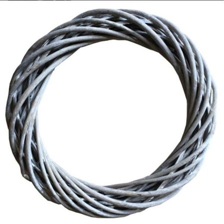 Bue dekorativ krans rotting 40 cm - flettet krans KLB