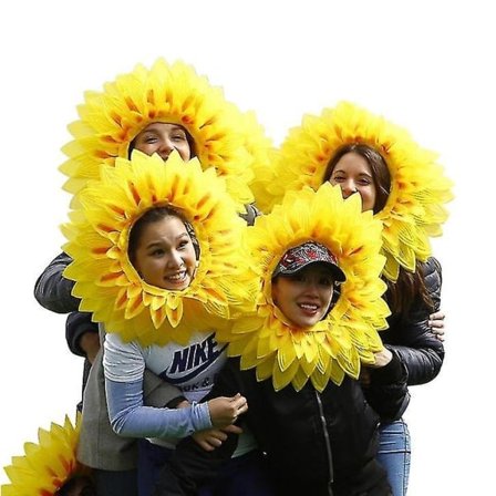 Solsikke hovedbeklædning sjove performance rekvisitter hat party festival spil