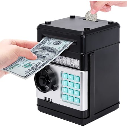 Spargris for gutt og jente, elektronisk myntspargris med passord