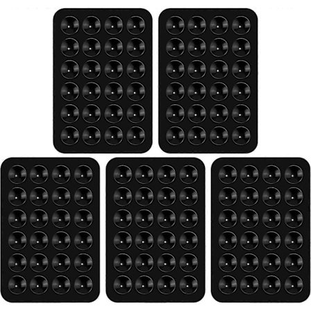 5 stk. silikone sugekop telefonholdere, multifunktionel telefon sugekopholder til biltelefon Mini sugekopmåtte Sugetelefonetui klæbemiddel