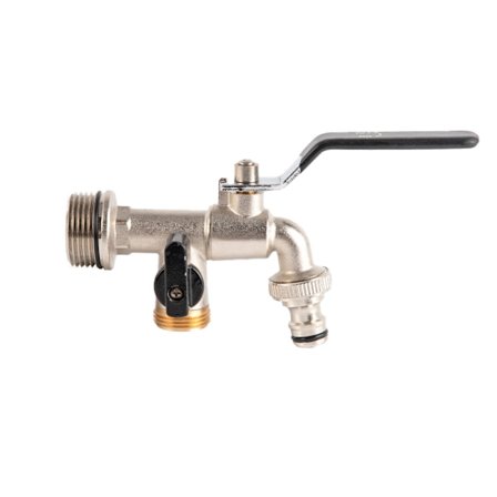 Udendørs vandhane enkelt udtag, 1 tommer hanindløb, 3/4 tommer udløb