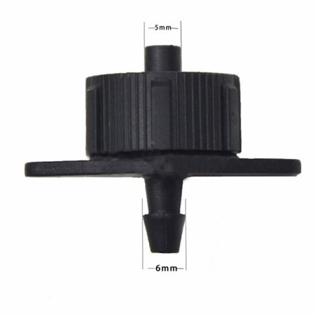 30stk Dryppvanning Emitter Flow Drypper SORT 8L/H 8L/H