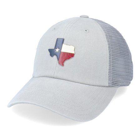 American Needle - Grå trucker Caps - Texas Raglan Bones Chrome Trucker @ Hatstore