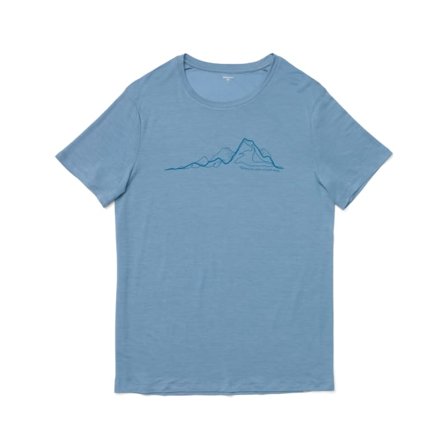 Houdini Men's Tree Message Tee-C01 Men short-sleeved sweaters Blue S