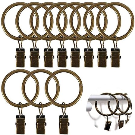 40 stk. gardinringe clips 32 mm"